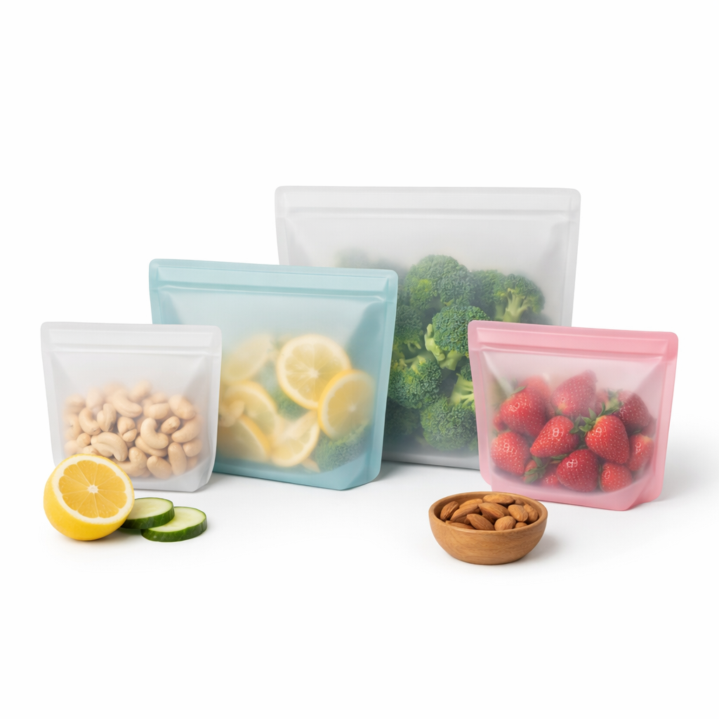Reusable Silicone Food Storage Bags (Set of 4)